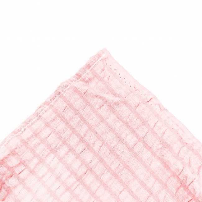 Prześcieradło bawełniane KORA  - kolor baby pink 22 róg